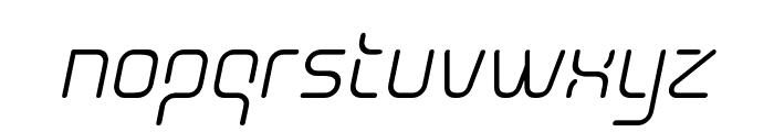 Aunchanted Oblique Font LOWERCASE
