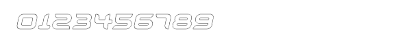 Aura Outline Oblique Font OTHER CHARS