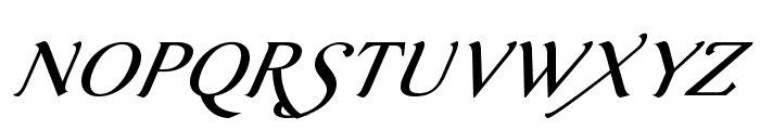 AurelisADFScriptNo2Std-Italic Font UPPERCASE