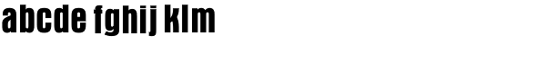 Aurora Bold Condensed Font LOWERCASE