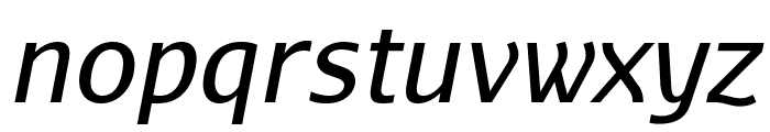AurulentSans-Italic Font LOWERCASE