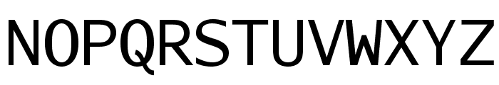 AurulentSansMono-Regular Font UPPERCASE