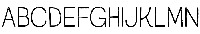 AustralSansStamp-Thin Font UPPERCASE