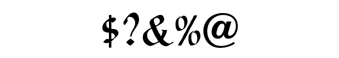 AuthorCalligraphyOpti-Regular Font OTHER CHARS