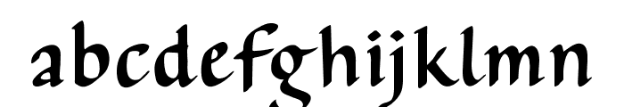 AuthorCalligraphyOpti-Regular Font LOWERCASE