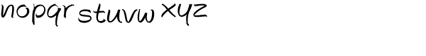 Autograph Script EF Pro Regular Font LOWERCASE