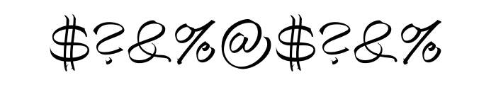 Autograph Script Regular OT Font OTHER CHARS