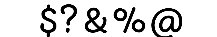 Autour-Regular Font OTHER CHARS