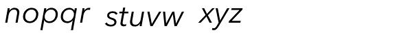 Avenir Next Com Italic Font LOWERCASE