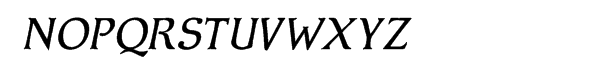 Avenue Italic Font UPPERCASE