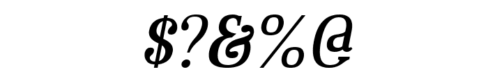 Aver Regular Italic Font OTHER CHARS