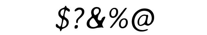Averia Libre Light Italic Font OTHER CHARS