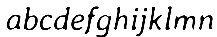 Averia Libre Light Italic Font LOWERCASE