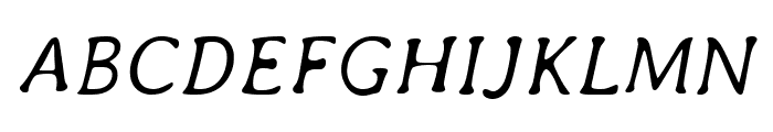 Averia-LightItalic Font UPPERCASE