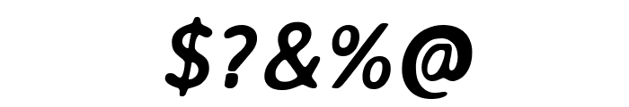 Averia Sans Libre Bold Italic Font OTHER CHARS