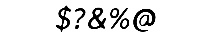 Averia Sans Libre Italic Font OTHER CHARS