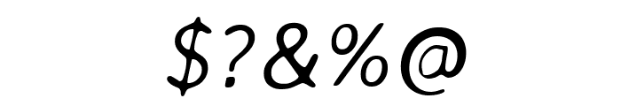 Averia Sans Libre Light Italic Font OTHER CHARS