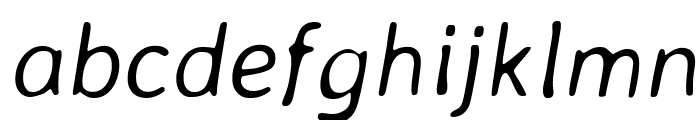 Averia Sans Libre Light Italic Font LOWERCASE
