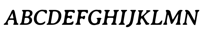 Averia Serif Libre Bold Italic Font UPPERCASE