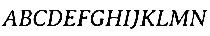 Averia Serif Libre Italic Font UPPERCASE