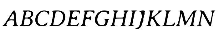 Averia Serif Libre Light Italic Font UPPERCASE