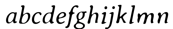 Averia Serif Libre Light Italic Font LOWERCASE