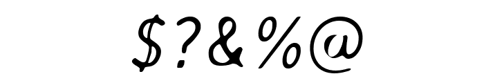 AveriaSans-LightItalic Font OTHER CHARS