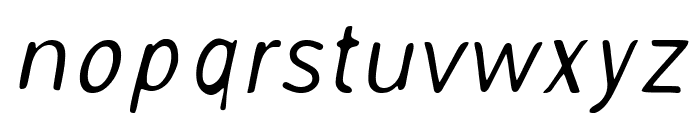 AveriaSans-LightItalic Font LOWERCASE