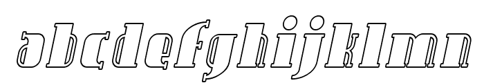 Avondale Outline Italic Font LOWERCASE