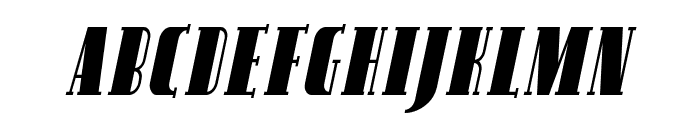 Avondale SC Cond Italic Font LOWERCASE