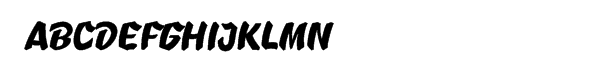 B-Movie™ Splatter Clean Font UPPERCASE