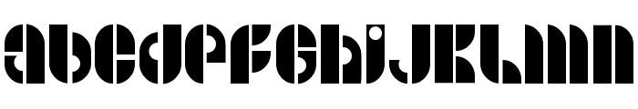 B SIDE BLOCK Font LOWERCASE