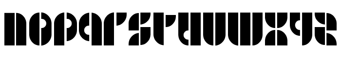 B SIDE BLOCK Font LOWERCASE