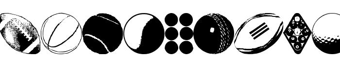 BALLS BALLS AND MORE BALLS Font UPPERCASE