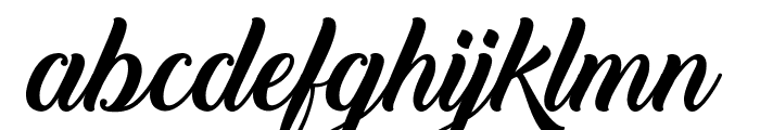 Back to Black Demo Font LOWERCASE