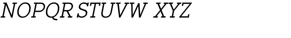 Backtalk Serif BTN Oblique Font UPPERCASE