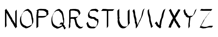 Bad Calligraphic Font UPPERCASE