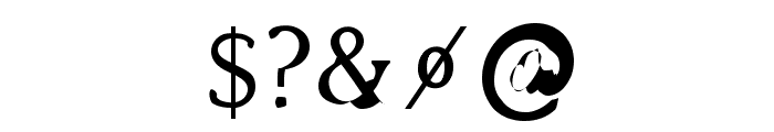 Bajsmaskin Font OTHER CHARS