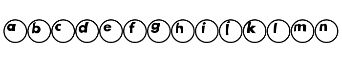 Ball Font LOWERCASE