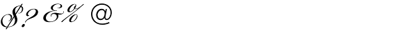 Ballantines Script EF Regular Font OTHER CHARS