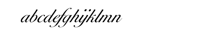 Ballantines Script TU Light OT Font LOWERCASE