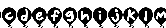 Balloon Floats Font LOWERCASE