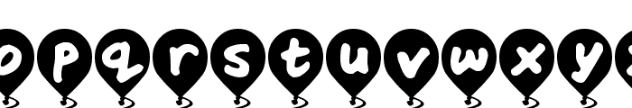 Balloon Floats Font LOWERCASE