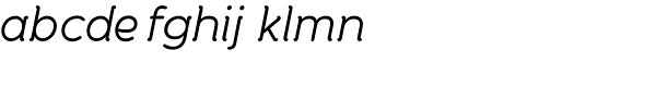 Banda Italic Font LOWERCASE