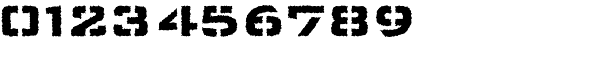 Bank Stencil AI-Medium Rough Font OTHER CHARS
