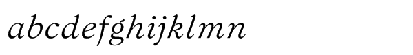 Bannikova ItalicMultilingual Font LOWERCASE