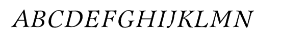 Bannikova™ Multilingual Italic Font UPPERCASE