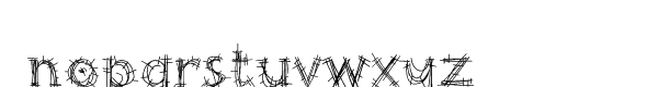 Barbed Wire Font LOWERCASE