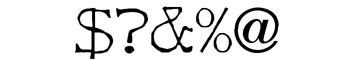 Bard Font OTHER CHARS