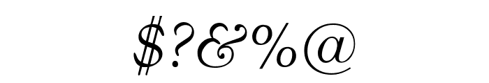 Barnard-Oblique Font OTHER CHARS